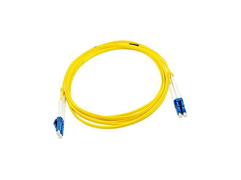 lc-lc duplex patchcord yellow, short boot